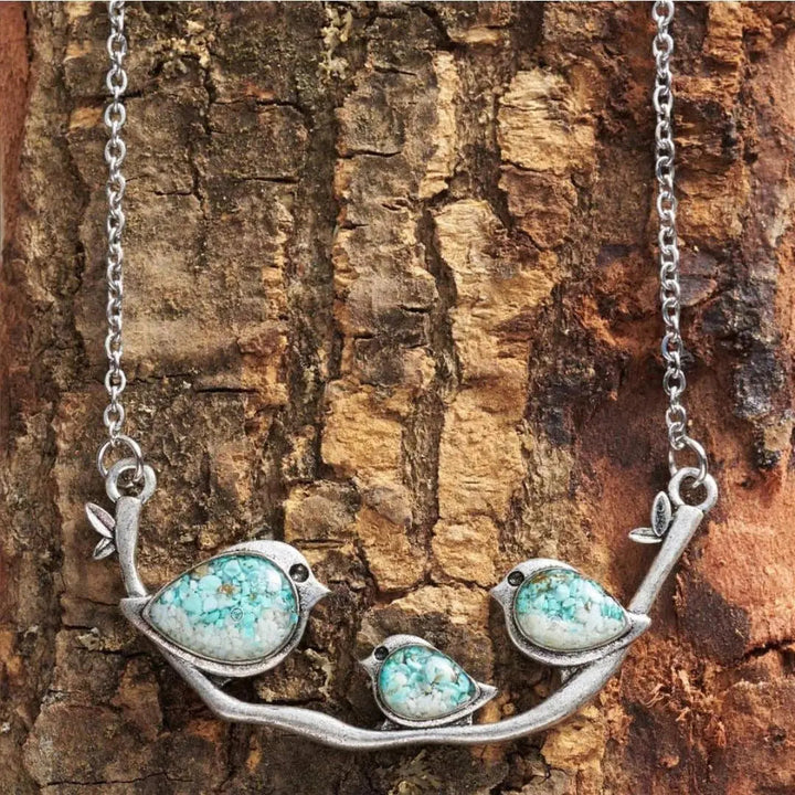 Vintage Halsband med Fåglar