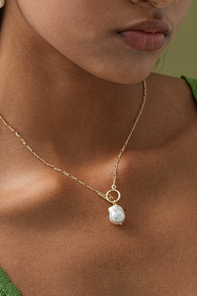 Elegant Halsband med Pärlhänge