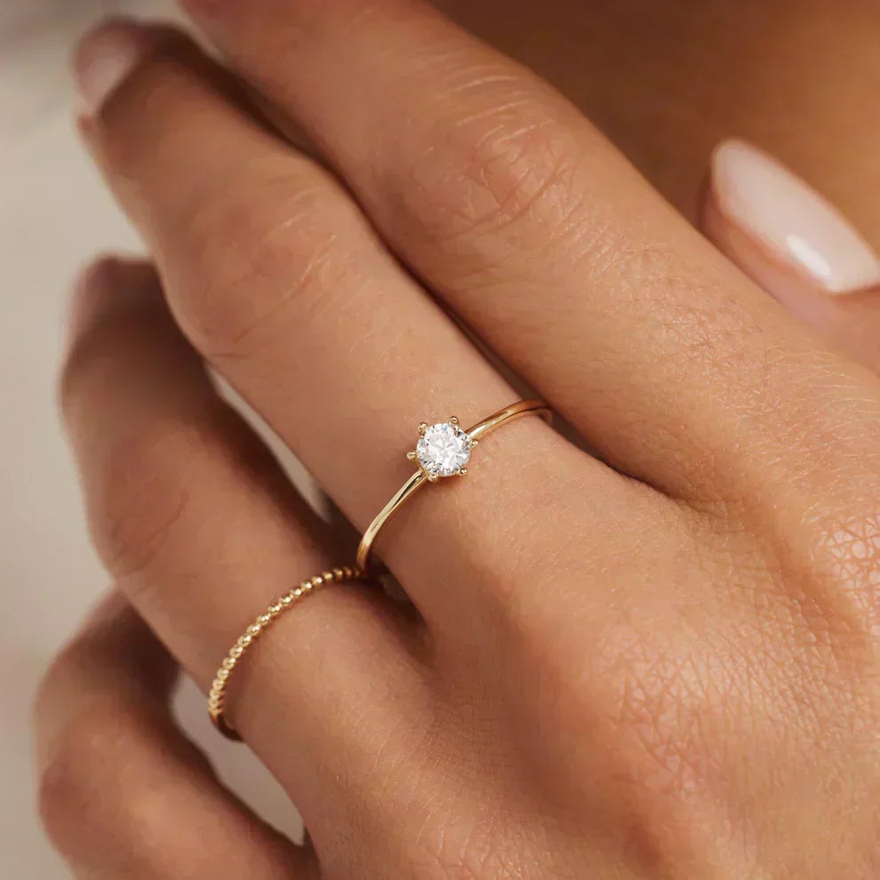 Guldpläterad Abella Maris-ring