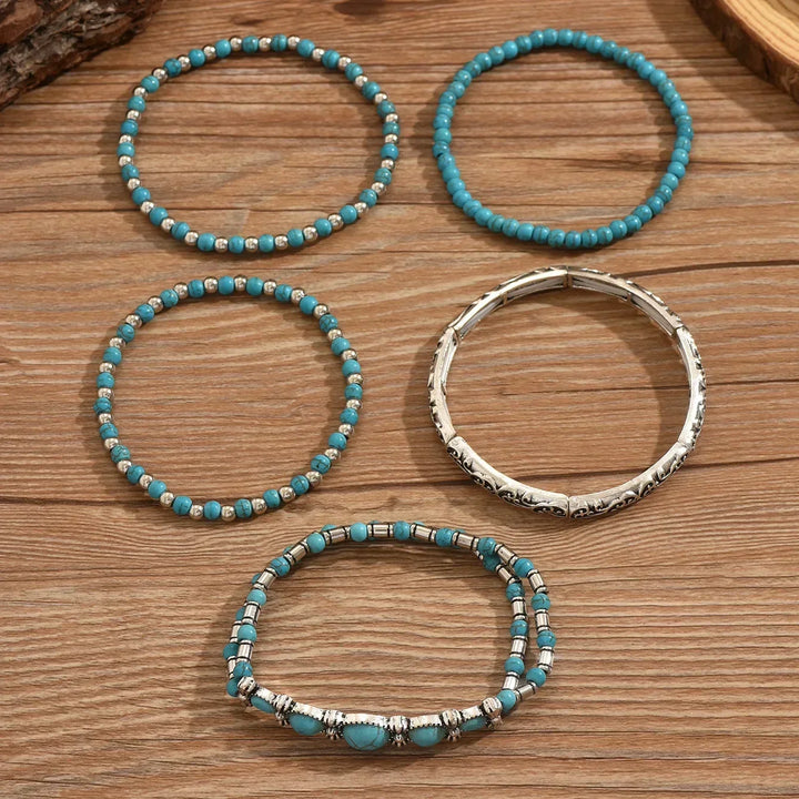 Alva Turkost Armbandsset