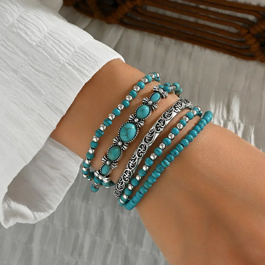 Alva Turkost Armbandsset