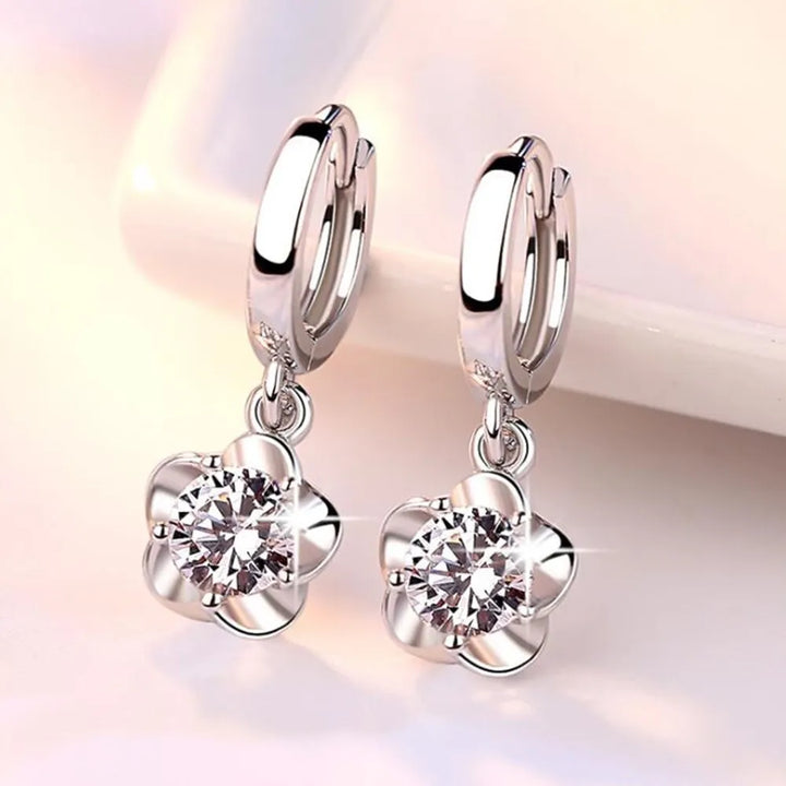 Örhängen i Sterlingsilver med Lila Zirkonia
