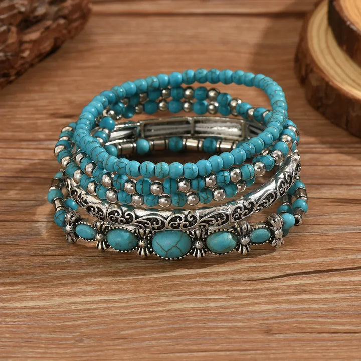 Alva Turkost Armbandsset