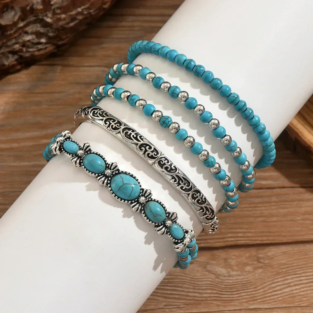 Alva Turkost Armbandsset