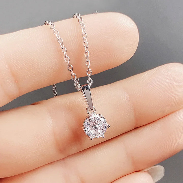 Klassiskt Halsband med Zirkoniahänge