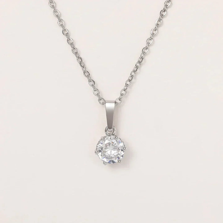 Klassiskt Halsband med Zirkoniahänge