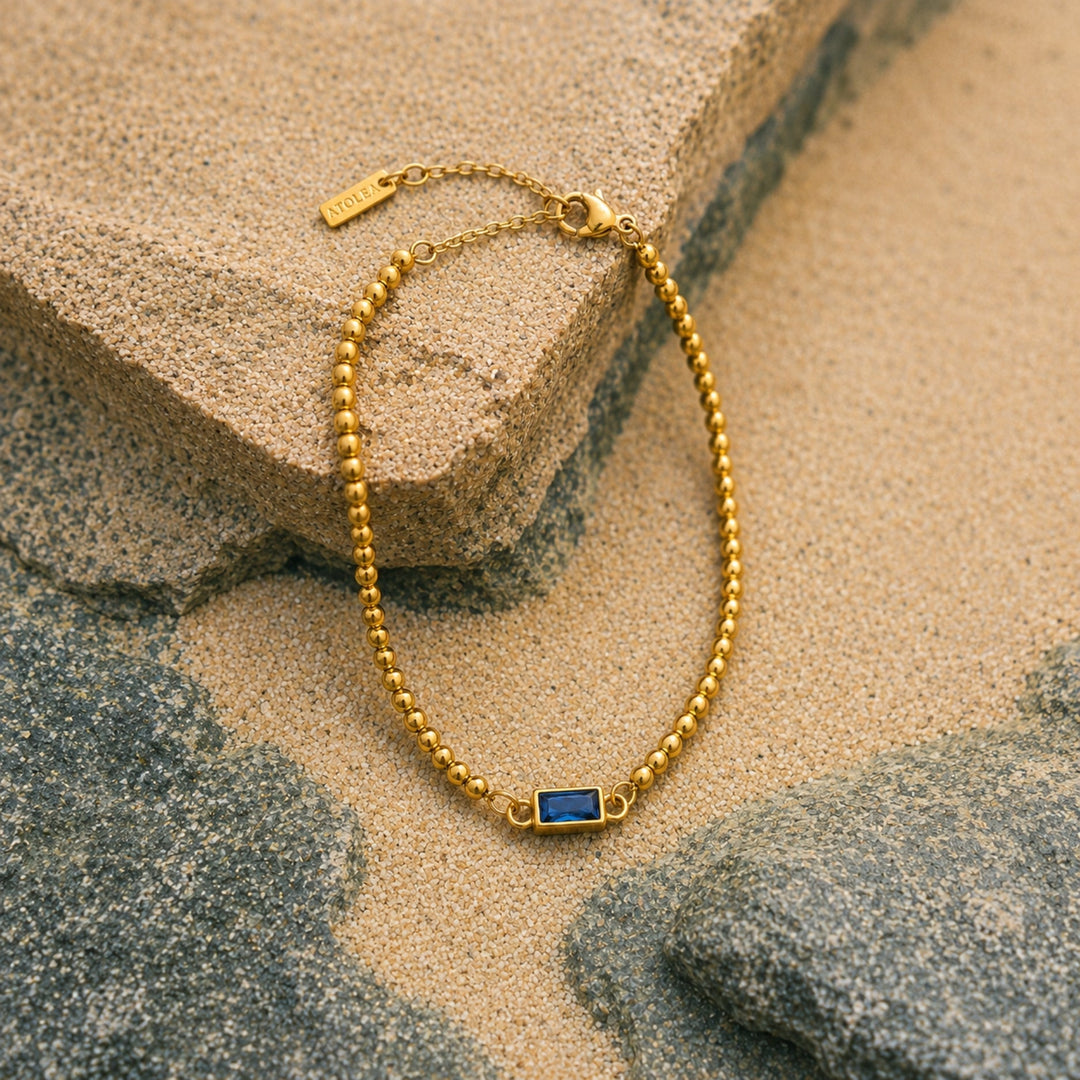 Pärlat Armband med Födelsesten