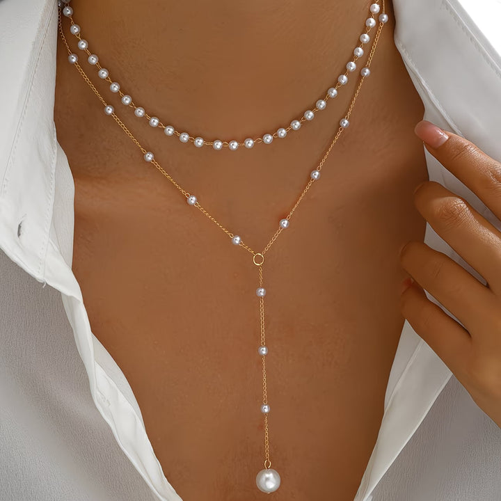 Pärlhalsband med hänge