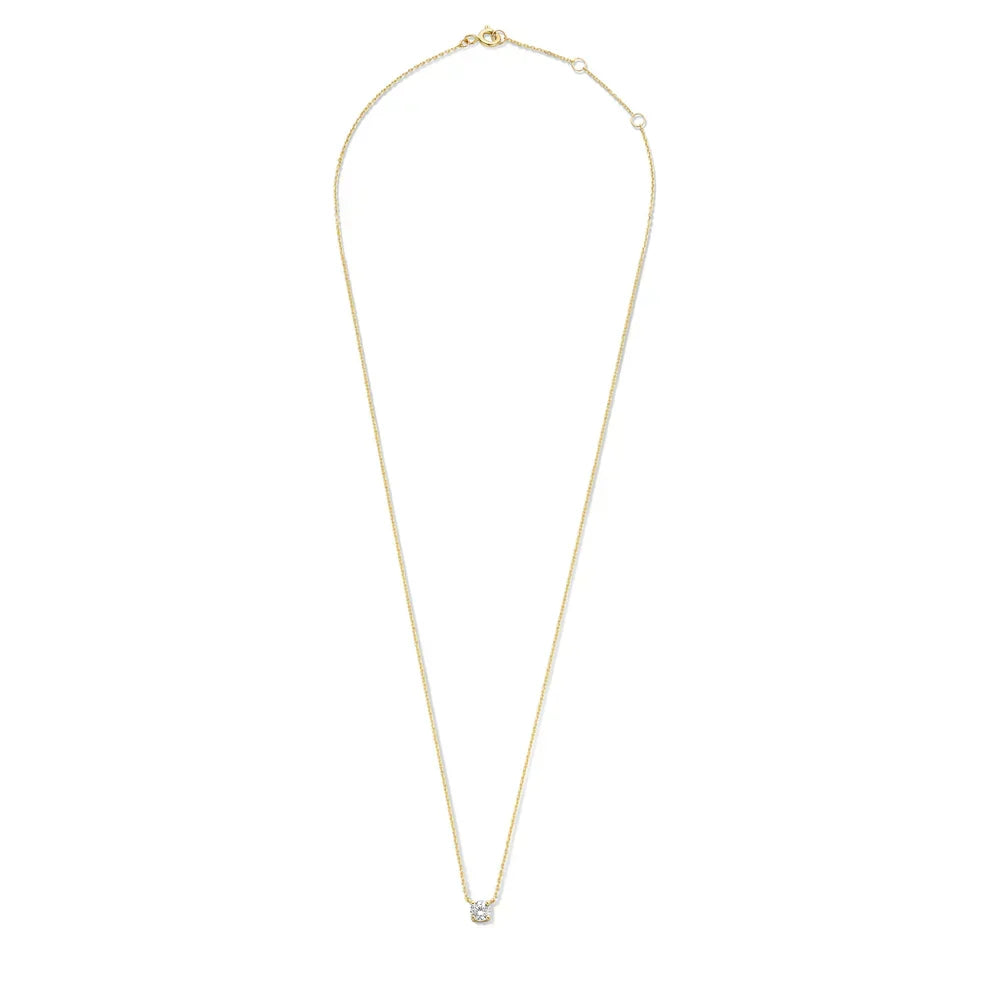Cléa Gold Necklace with Moissanite Stones