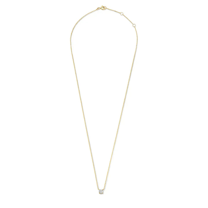 Cléa Gold Necklace with Moissanite Stones