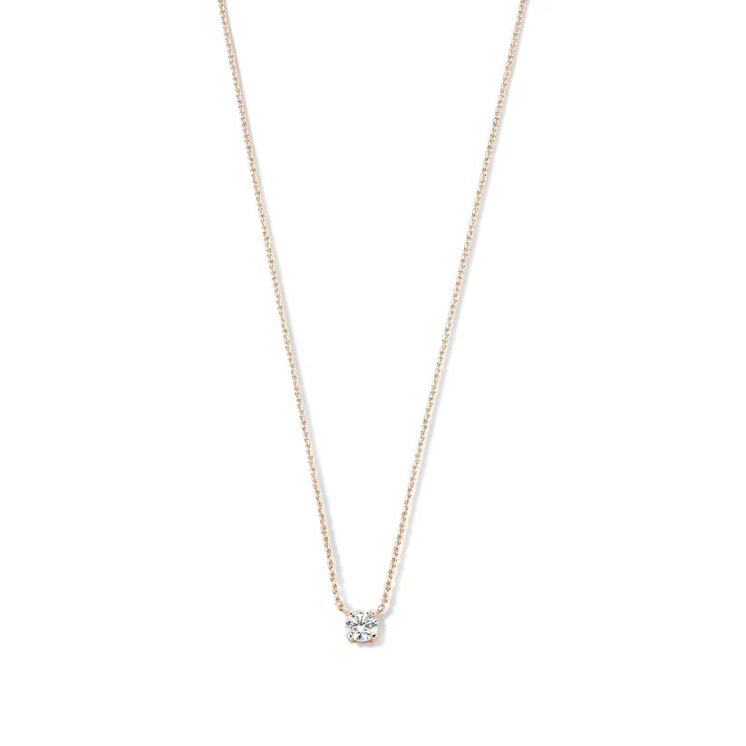 Cléa Gold Necklace with Moissanite Stones