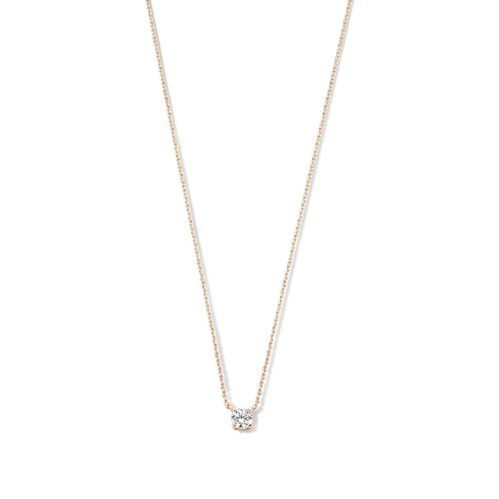Cléa Gold Necklace with Moissanite Stones
