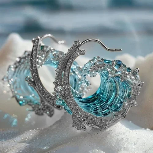 Ocean Wave Örhängen