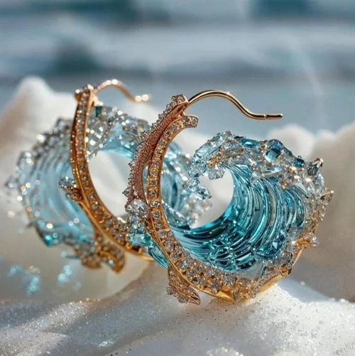 Ocean Wave Örhängen