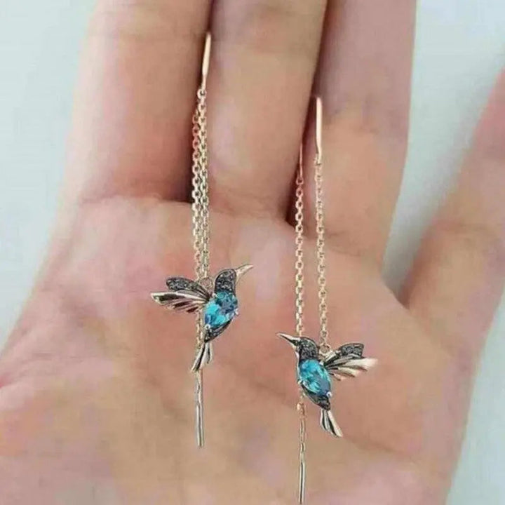 Solvi Trådörhängen med Kolibri