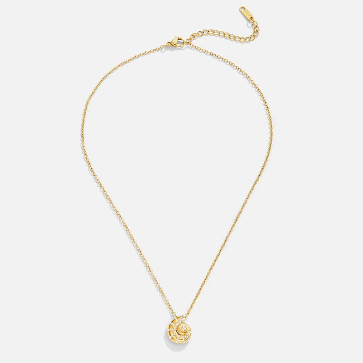Halsband med Kristallprytt Snäckhänge