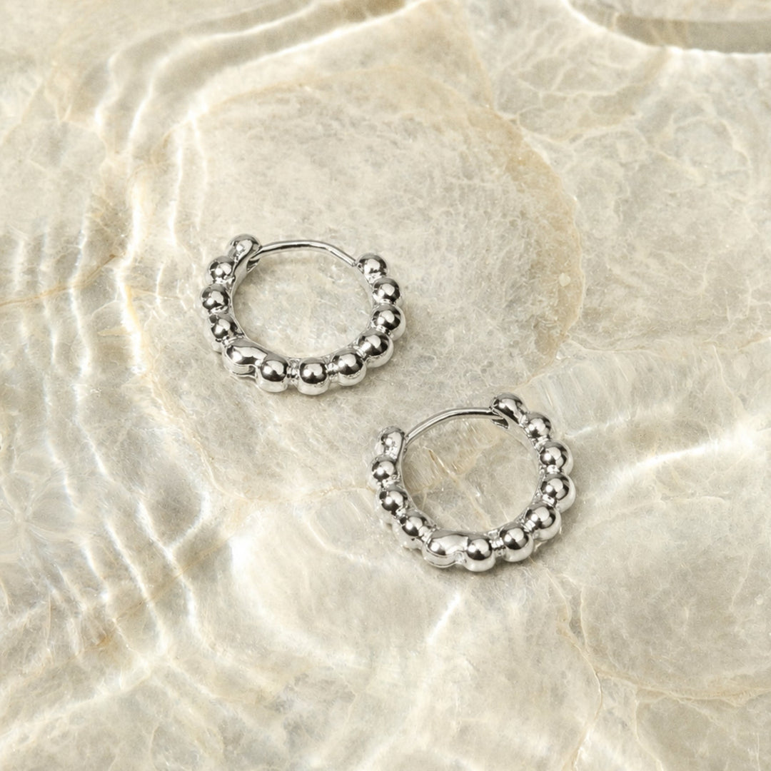 Pärlade Ringörhängen