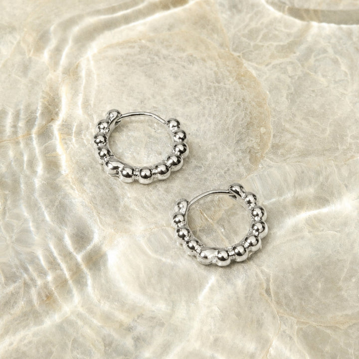 Pärlade Ringörhängen