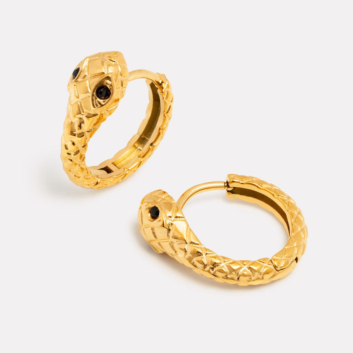 Ormformade Ringörhängen