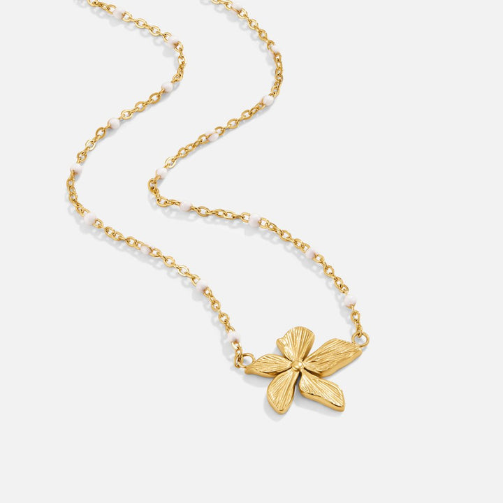 Iris Halsband med Blomhänge